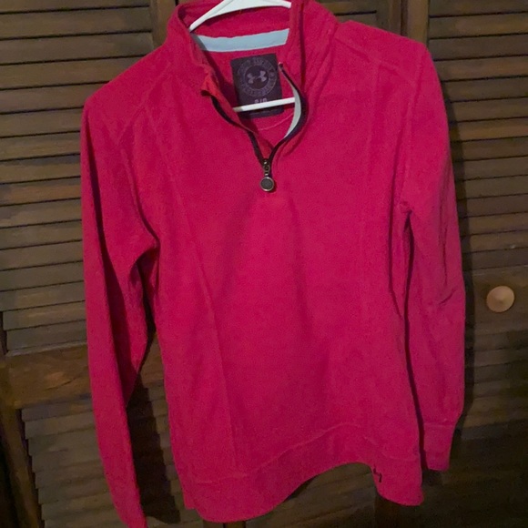 Underm armour quarter zip fleece sweatshirt - bright pink - Picture 1 of 3